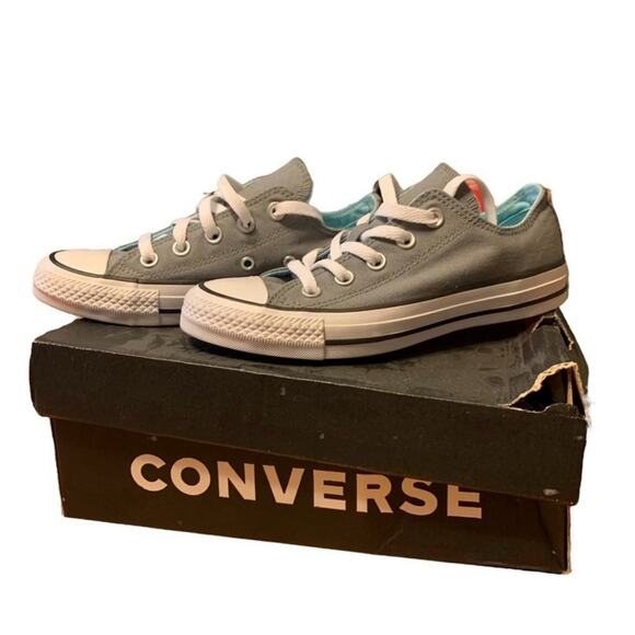 Converse All Star Madison Ox Gray Canvas Low Top Sneakers Women’s 5 NIB - Picture 2 of 8